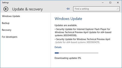  Windows 10 Technical Preview 10061    