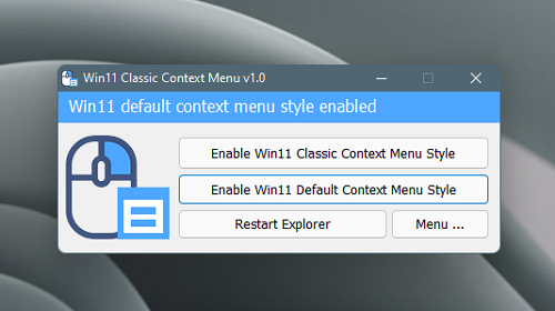 Windows 11 Classic Context Menu     