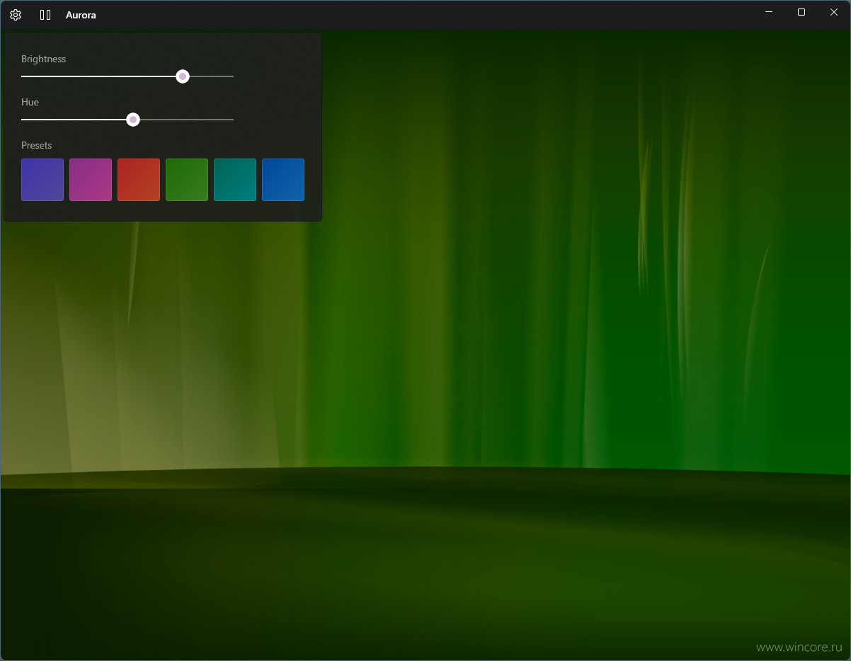 Aurora‬ — северное сияние для рабочего стола